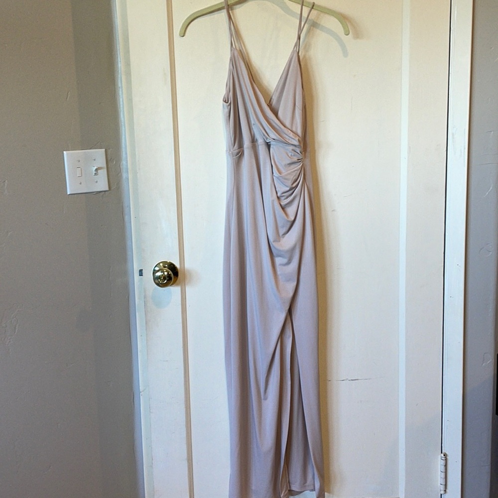 Bardot Blush Double Layer Gown/Dress
